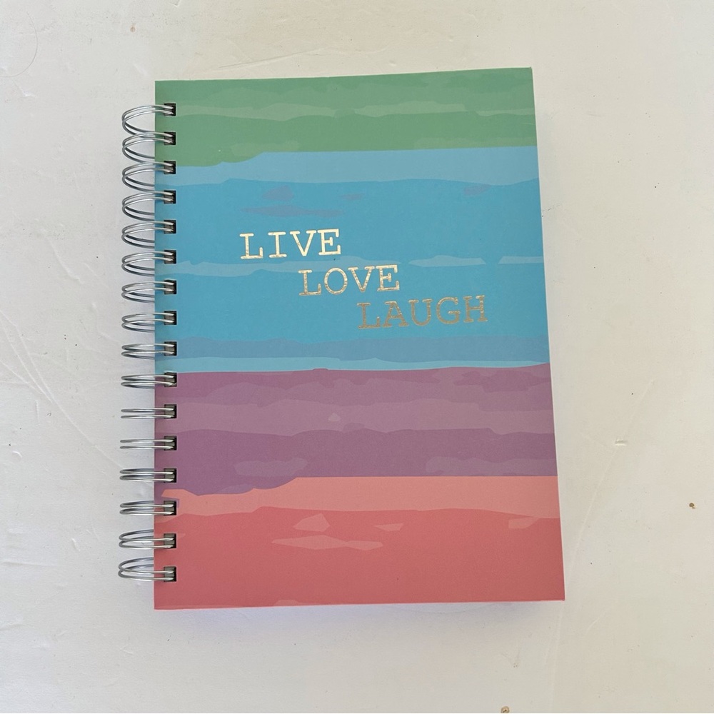LIVE LOVE LAUGH SPIRAL JOURNAL NOTEBOOK NWT
